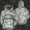 420 Dollar Marijuana 3D Over Print Hoodie
