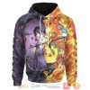 Anime Naruto Shippuden Naruto And Sasuke Six Paths 3D All Over Printed Hoodie