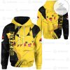 Anime Pokemon Pikachu 3D Hoodie Apparel  Tagotee