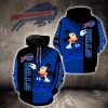 Buffalo Bills Mickey Mouse 3D Hoodie