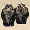 Cat Lover Leopard Pattern 3D Hoodie