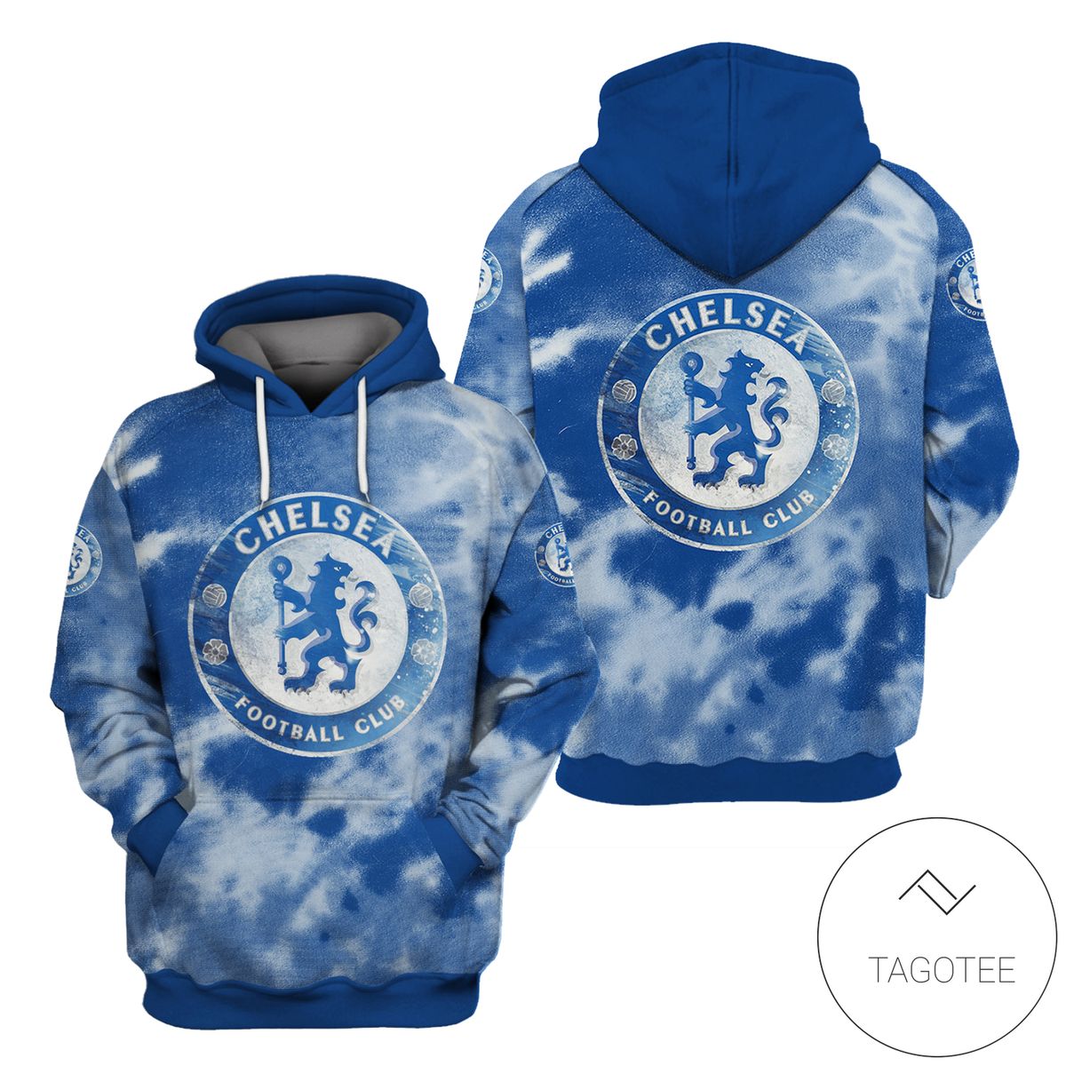 Chelsea Football Club Color Blended Hoodie- Tagotee Chelsea Football Club Color Blended Hoodie- Tagotee