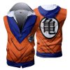 Dragon Ball Krillin Zip Up Sleeveless Hoodie
