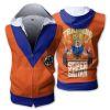 Dragon Ball Training To Go Super Saiyan Zip Up Sleeveless Hoodie