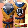 Dragon Ball Z Goku Zip Up Sleeveless Hoodie