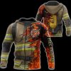 Firefighter 3D All Over Printed Hoodie
