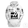 Haas F1 Branded Unisex 3D Hoodie