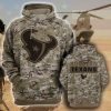 Houston Texans Camo Camouflage Style Veterans Hoodie