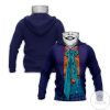 Jocker Horror Movie Halloween Mask Hoodie