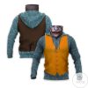 Jocker Yellow Costume Halloween Mask Hoodie