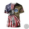 Personalized Us Air Force Camo Tag 3D All Over Print Hoodie