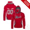 Personalized Washington Nationals Red Gaiter Mask Hoodie