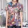 Pokemon Rick And Morty 3D Shirt
