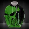 Punisher Skull John Deere Logo 3D Hoodie