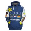 Shot Race Gear Husqvarna Motorcycle Personalized 3D Hoodie